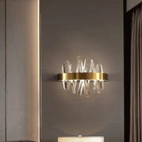 Deyidn - Luminaires Moderne Cuivre Applique Cristal LED Mur Doré Pour Maquillage Intérieur | Marco Lucetti