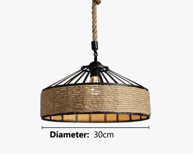 DropLight - Corde de fer industriel américain Loft lustre créatif pour Restaurant Bar Café et Salle à manger | Marco Lucetti