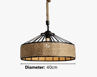 DropLight - Corde de fer industriel américain Loft lustre créatif pour Restaurant Bar Café et Salle à manger | Marco Lucetti