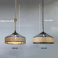 DropLight - Corde de fer industriel américain Loft lustre créatif pour Restaurant Bar Café et Salle à manger | Marco Lucetti