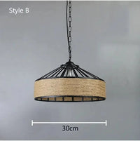 DropLight - Corde de fer industriel américain Loft lustre créatif pour Restaurant Bar Café et Salle à manger | Marco Lucetti Style chaîne 30cm