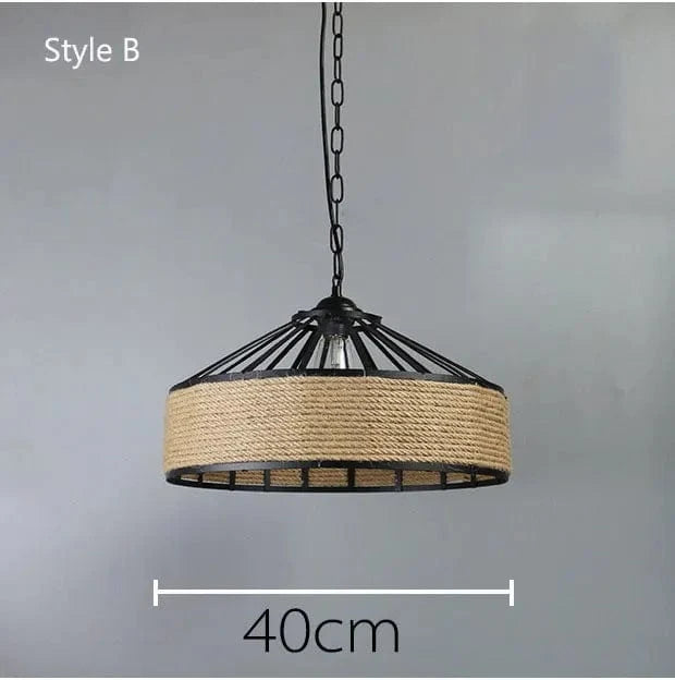 DropLight - Corde de fer industriel américain Loft lustre créatif pour Restaurant Bar Café et Salle à manger | Marco Lucetti Style chaîne 40cm