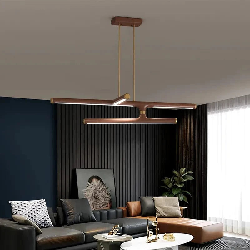 Éclairage de salon Nordique Créatif en Cuivre - Lumière LED Moderne de Luxe | Marco Lucetti