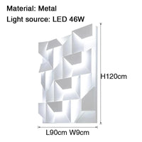 Éclairage Décoratif d'Allée par Applique Murale LED | Marco Lucetti L90xH120cm / Dimmable avec télécommande