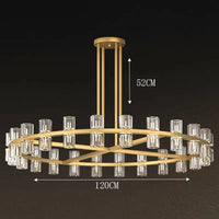 Éclairage intérieur nordique pour salle à manger : suspension design. | Marco Lucetti 48 têtes / APP avec RC à intensité variable