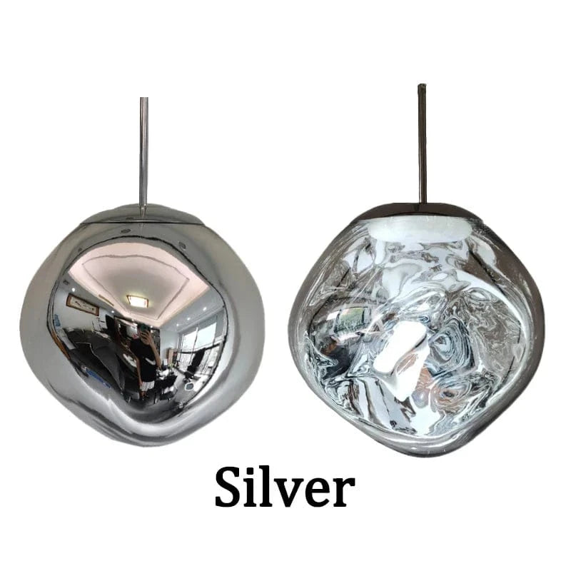 Éclairage LED : Lustres de lave design pour un intérieur moderne | Marco Lucetti Argent / 20CM