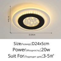 Éclairage moderne nordique pour une atmosphère restaurant chic | Marco Lucetti Style E D24x5cm 20W / Blanc chaud, pas de télécommande