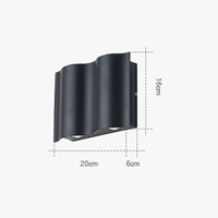 Éclairage mural extérieur LED étanche Villa Lumière murale ronde applique balcon, jardin et escalier | Marco Lucetti