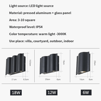 Éclairage mural extérieur LED étanche Villa Lumière murale ronde applique balcon, jardin et escalier | Marco Lucetti