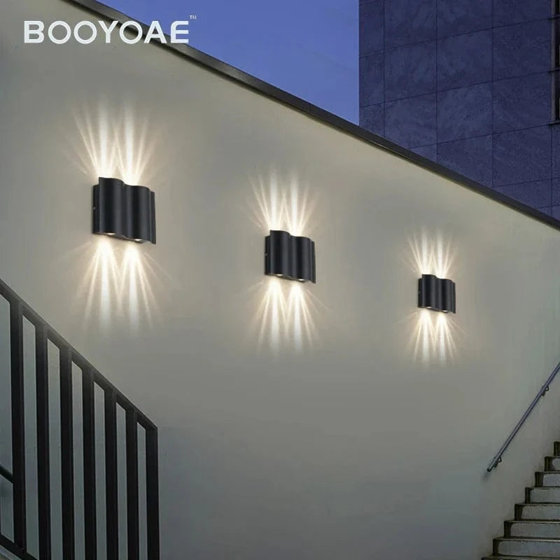 Éclairage mural extérieur LED étanche Villa Lumière murale ronde applique balcon, jardin et escalier | Marco Lucetti