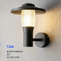 Éclairage mural extérieur LED - Lampe décorative moderne pour porche et balcon | Marco Lucetti Blanc chaud