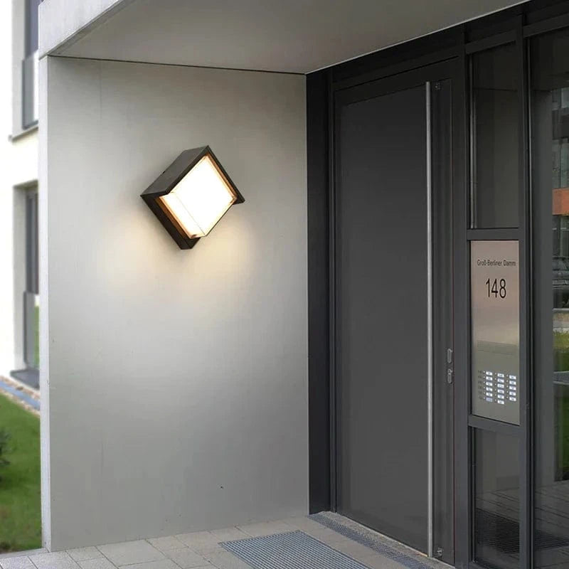 Éclairage mural extérieur moderne en aluminium - Lampe design pour porche, balcon et terrasse | Marco Lucetti