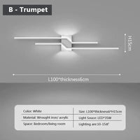 Éclairage mural LED moderne pour une maison stylée | Marco Lucetti TypeB Blanc 100cm / Blanc chaud