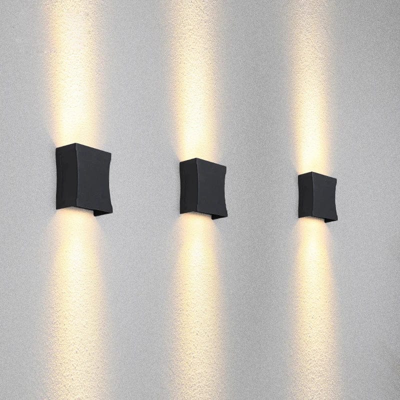 Éclairage mural LED pour l'extérieur - Idéal pour escalier, entrée, balcon, jardin, porche, terrasse - Étanche et polyvalent | Marco Lucetti Blanc chaud