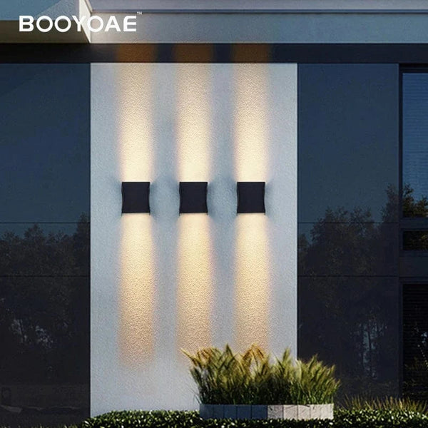 Éclairage mural LED pour l'extérieur - Idéal pour escalier, entrée, balcon, jardin, porche, terrasse - Étanche et polyvalent | Marco Lucetti Blanc chaud