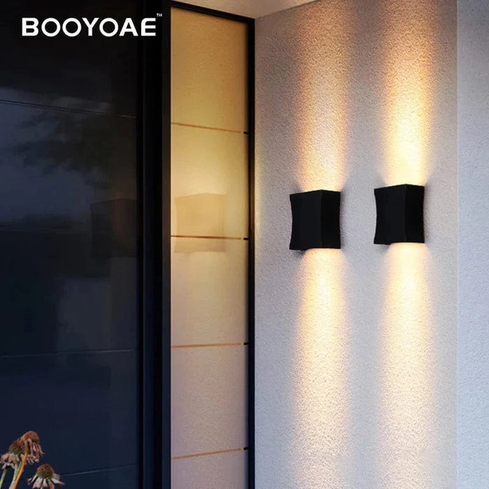 Éclairage mural LED pour l'extérieur - Idéal pour escalier, entrée, balcon, jardin, porche, terrasse - Étanche et polyvalent | Marco Lucetti Blanc chaud