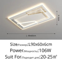 Ensemble d'éclairage nordique  moderne et minimaliste pour plafonnier | Marco Lucetti