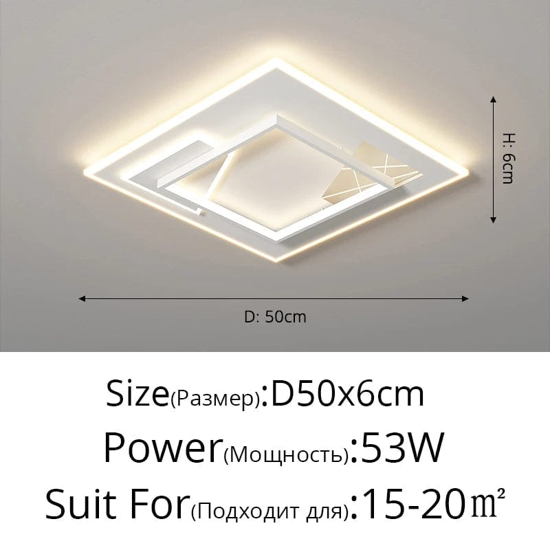 Ensemble d'éclairage nordique  moderne et minimaliste pour plafonnier | Marco Lucetti