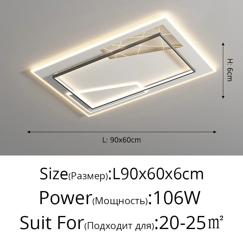 Ensemble d'éclairage nordique  moderne et minimaliste pour plafonnier | Marco Lucetti