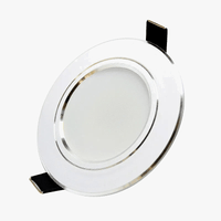 Ensemble de 4 downlights LED encastrés argentés | Marco Lucetti