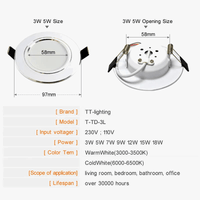 Ensemble de 4 downlights LED encastrés argentés | Marco Lucetti