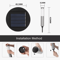 Ensemble de lumières solaires de voie de jardin pour éclairage extérieur LED  | Marco Lucetti