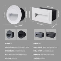 Escalier LED Footlight Intégré Étanche pour l'Extérieur | Marco Lucetti