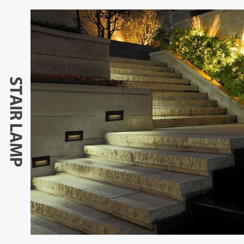 Escalier LED Footlight Intégré Étanche pour l'Extérieur | Marco Lucetti