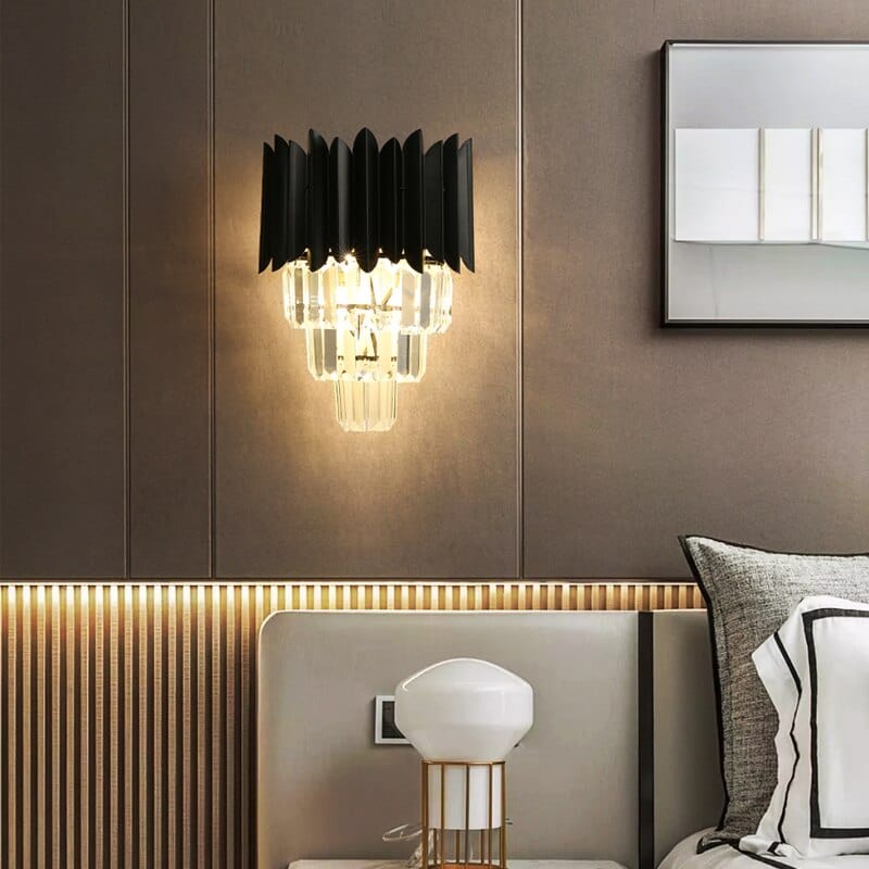 Etto - Applique murale moderne avec cristaux Luxury à 4 niveaux | Marco Lucetti