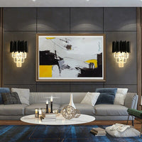 Etto - Applique murale moderne avec cristaux Luxury à 4 niveaux | Marco Lucetti