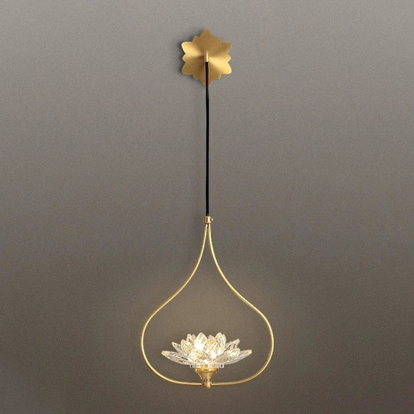 Étude G9 LED Lotus - Appliques murales élégantes pour un éclairage luxueux - Cuivre et Cristal - Lampara Pared | Marco Lucetti