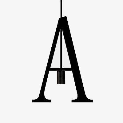 Suspension LED Créative en Lettres Métalliques
