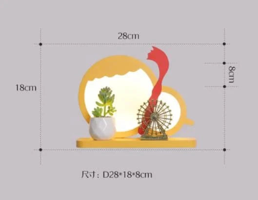 Fille Enfant Chambre Décor Éclairage de Nuit Lapin Rose | Marco Lucetti H / Blanc chaud (2700-3500K)