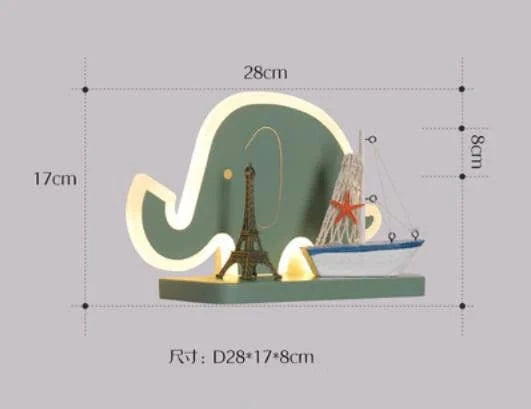 Fille Enfant Chambre Décor Éclairage de Nuit Lapin Rose | Marco Lucetti J. / Blanc froid (5 500-7 000 K).