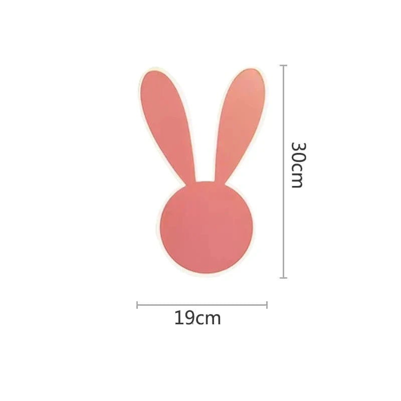 Fille Enfant Chambre Décor Éclairage de Nuit Lapin Rose | Marco Lucetti UN / Blanc froid (5 500-7 000 K).