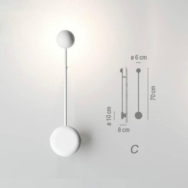 Foyer LED ajustable Design | Marco Lucetti C / Noir