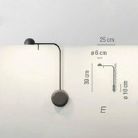 Foyer LED ajustable Design | Marco Lucetti E / Noir