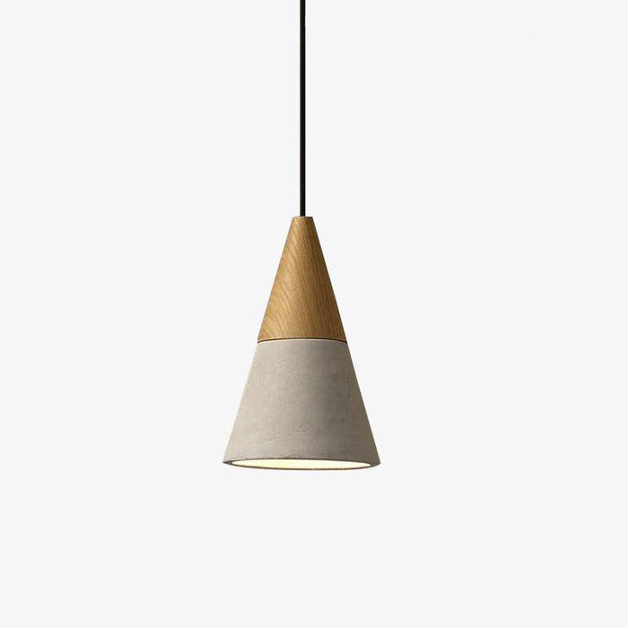 Suspension design en bois et ciment - Studio Variaté