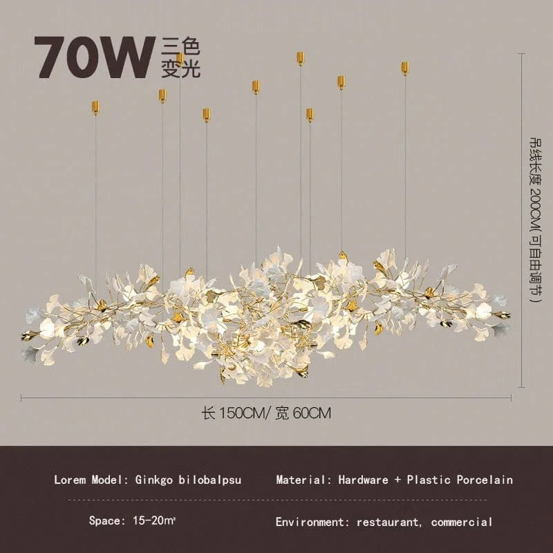 Ginkgo - Collection Atmosphère Luxe de Loft Hall d'Hôtel | Marco Lucetti L150cm L60cm