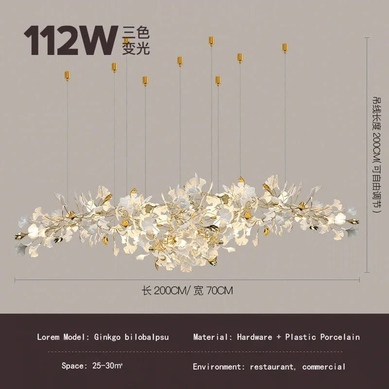 Ginkgo - Collection Atmosphère Luxe de Loft Hall d'Hôtel | Marco Lucetti L200cm L70cm