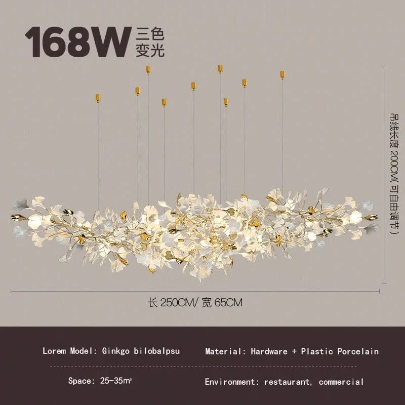 Ginkgo - Collection Atmosphère Luxe de Loft Hall d'Hôtel | Marco Lucetti L250cm L65cm