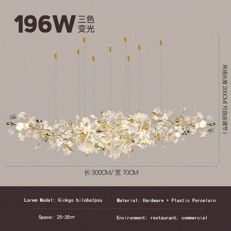 Ginkgo - Collection Atmosphère Luxe de Loft Hall d'Hôtel | Marco Lucetti L300cm L70cm