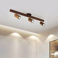Grain de Bois Deluxe : Lustres LED avec Projecteur pour Salon Chambre Plafonniers Noir - Luminaire Cuisine | Marco Lucetti