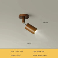 Grain de Bois Deluxe : Lustres LED avec Projecteur pour Salon Chambre Plafonniers Noir - Luminaire Cuisine | Marco Lucetti Ae tête de type 1 / Lumière froide