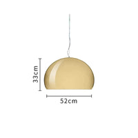 Gubi Turbo Suspension Globe Blanche pour Chambre à Coucher et Salle à Manger | Marco Lucetti Doré / Blanc froid