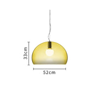 Gubi Turbo Suspension Globe Blanche pour Chambre à Coucher et Salle à Manger | Marco Lucetti Jaune / Sans ampoule