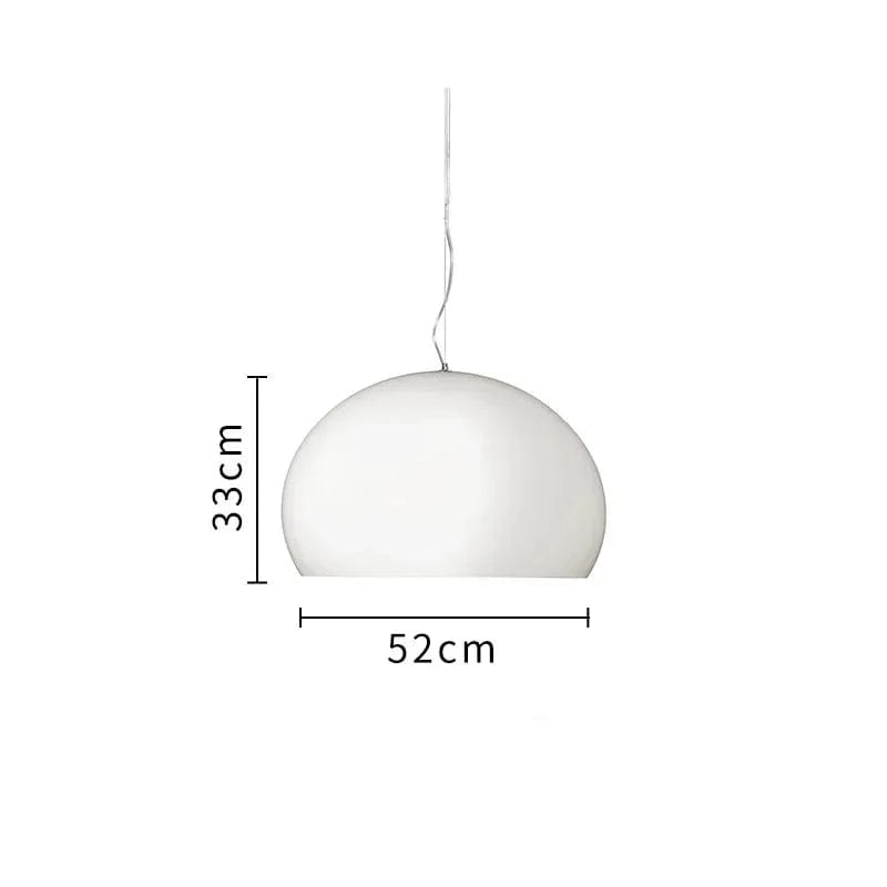 Gubi Turbo Suspension Globe Blanche pour Chambre à Coucher et Salle à Manger | Marco Lucetti Mat et opaque / Blanc chaud