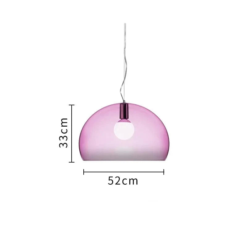 Gubi Turbo Suspension Globe Blanche pour Chambre à Coucher et Salle à Manger | Marco Lucetti Rose / Blanc froid