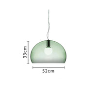 Gubi Turbo Suspension Globe Blanche pour Chambre à Coucher et Salle à Manger | Marco Lucetti Vert clair / Sans ampoule