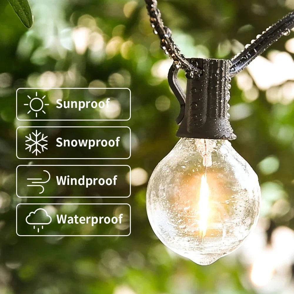 Guirlandes Lumineuses LED G40 pour l'Extérieur | Marco Lucetti
